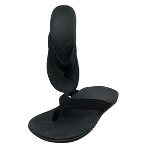 Black Flip Flop Sandal with Arch Support - Great Orthotic Size 9